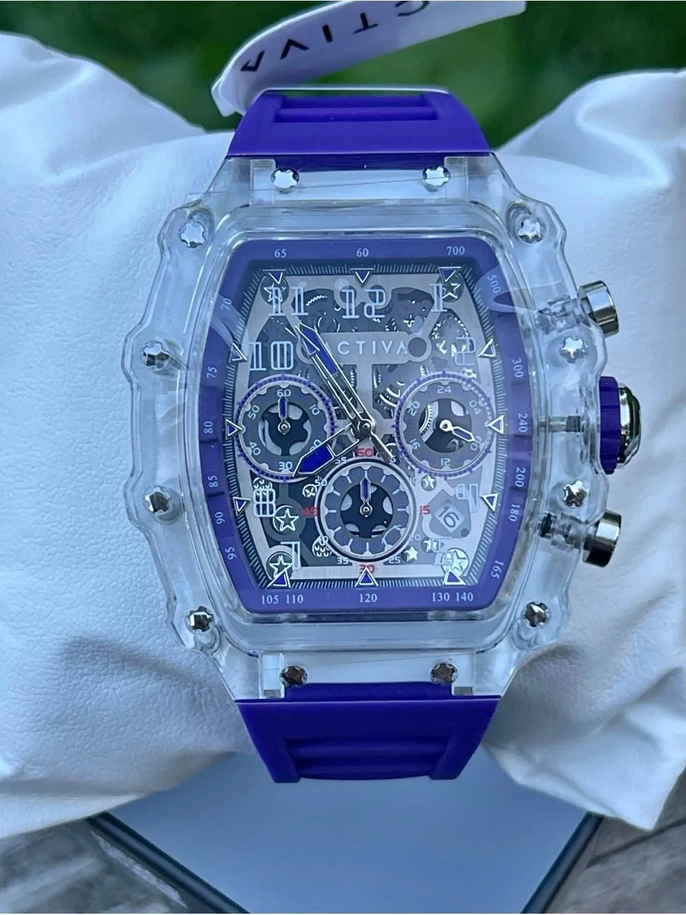 Activa X Invicta Skeleton Dial Purple 44.3mm